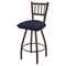Holland Bar Stool Co 25" Swivel Counter Stool, Brnz Finish, Graph Anchor Seat X810 - alternate 1